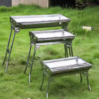 Quited sold BBQ charcoal portable grill emergency oven camping stove