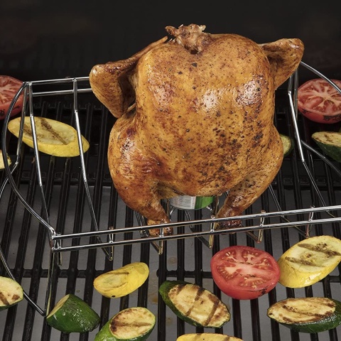 Stainless steel roasted chicken rack: a magical tool for grilling delicious dishes