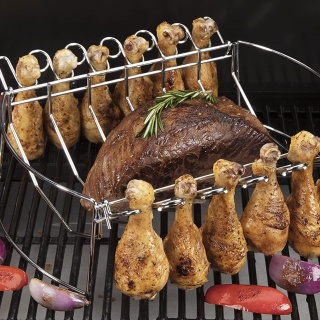 Stainless steel roasted chicken rack: a magical tool for grilling delicious dishes