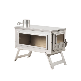 WOOD BURNING CAMPING TENT STOVE Camping super star- tent stove with three GLASS SIDES WINDOOWS