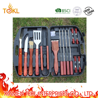 Stainless steel eighteen piece barbecue tool knife: opening up a new outdoor barbecue experience