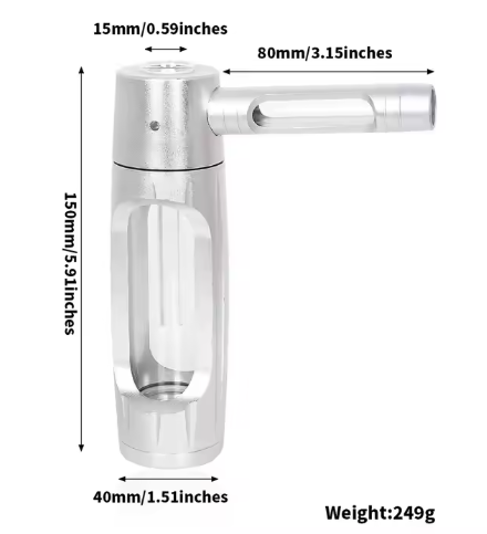 Smoking Tube Portable Metal with Glass Pipe