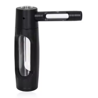 New Arrival Spindle Shape Aluminum Alloy Smoking Tube Portable Metal with Glass Pipe Easy Clean Smoking Tube