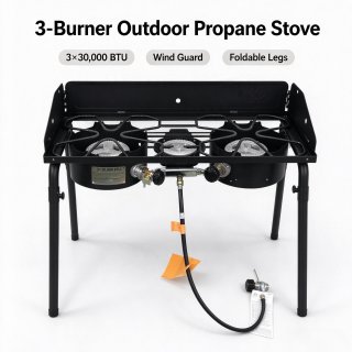 3-Burner Outdoor Propane Stove