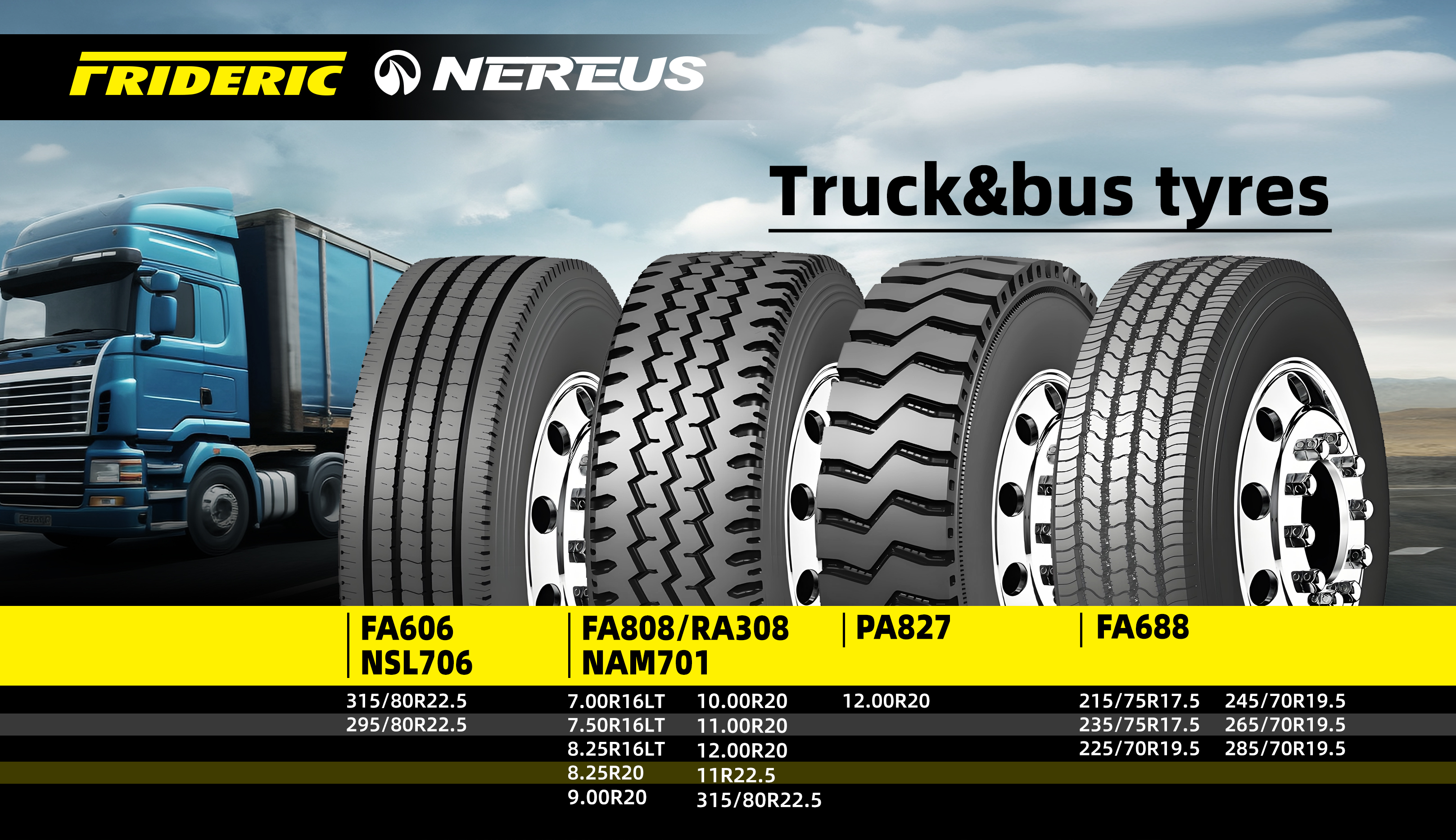 Nereus truck tyres