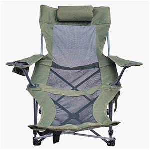 Портативный складной стул для отдыха на открытом воздухе с подставкой для ног
