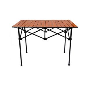 Table de pique-nique pliante extérieure légère en bois de couleur