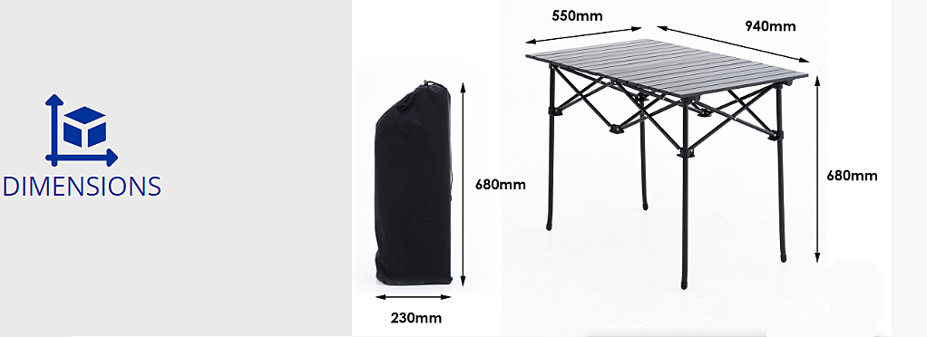 Lightweight Outdoor Aluminum Table