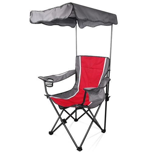 A Regular Folding Camping Chair with Canopy