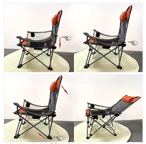 reclining folding chair