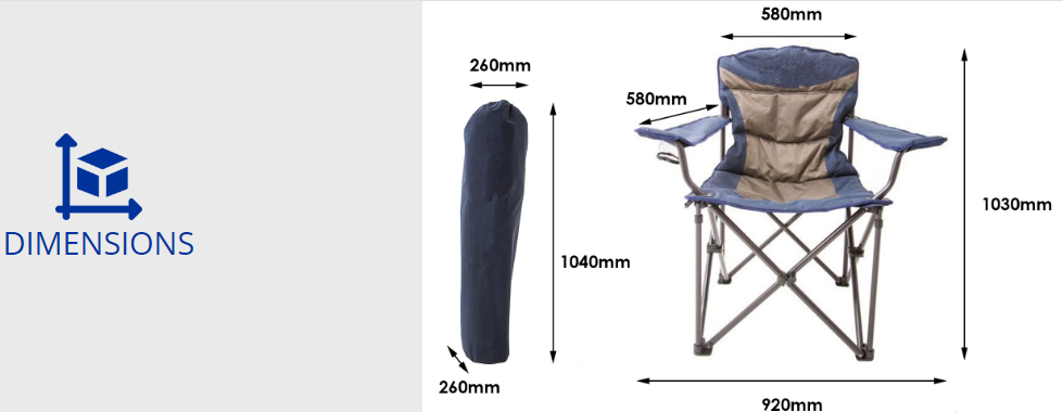 metal camping chair