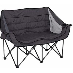 Chaise de camping pliante extérieure double siège potable