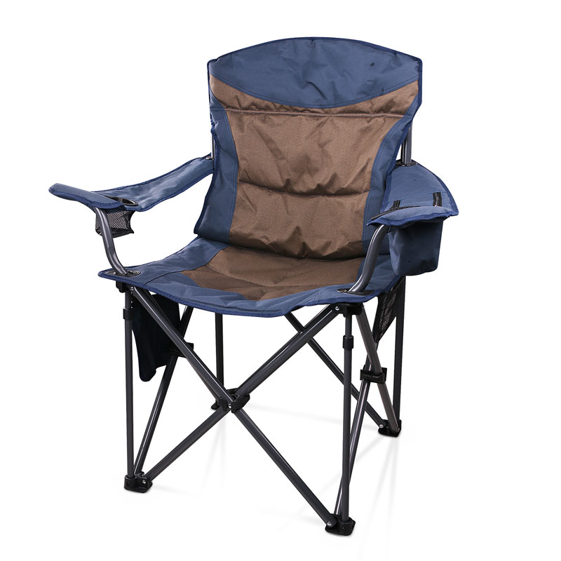 Deluxe Outdoor Folding Camping Chairs na may Cooler