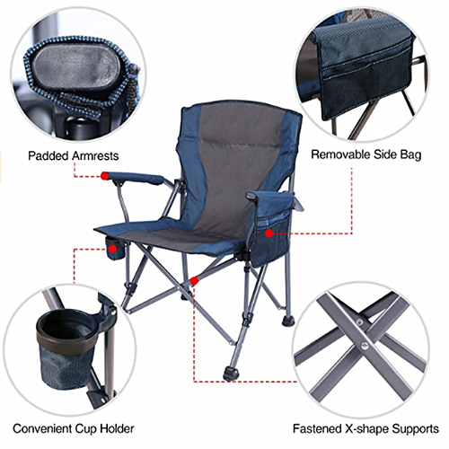 deluxe foldable camp chairs