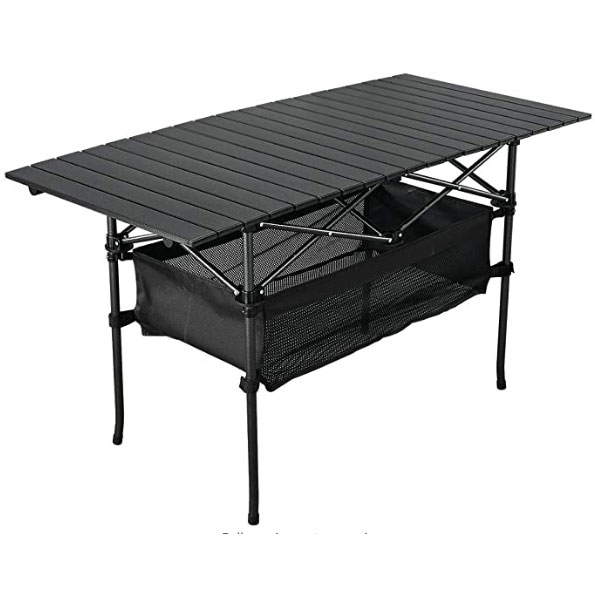 120mm Ultralight Aluminum Roll Up Folding Table with Storage Bag