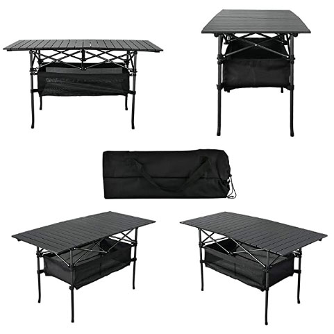 Big Size Folding Alloy Table for Camping Hiking Beach