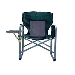Bärbar Leisure Folding Camping Director-stol med sidobord