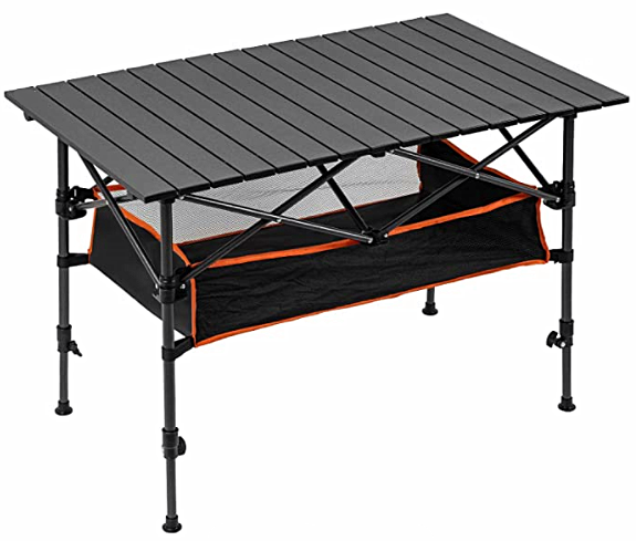 Justerbart fällbart camping picknickbord i aluminium