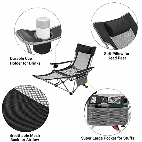 outdoor reclining camping chair