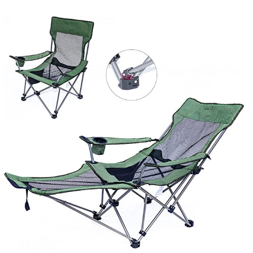 folding recliner camping chair