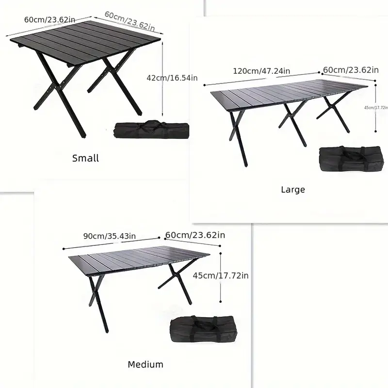 Outdoor folding table