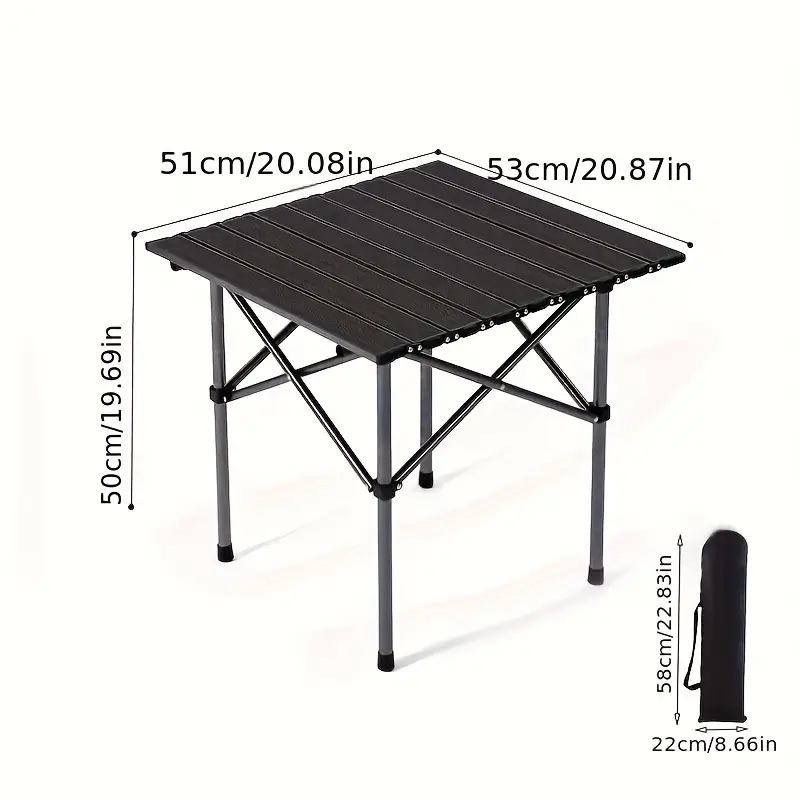 Lightweight folding compact table