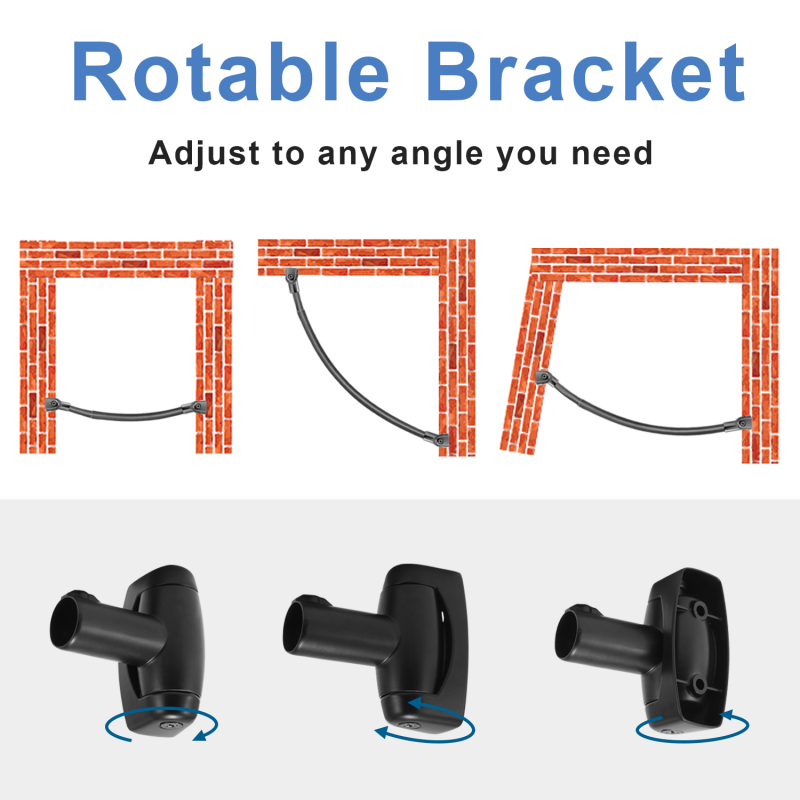 Supply Curved Fitting Room Curtain Rods Shower Pole Wholesale Factory