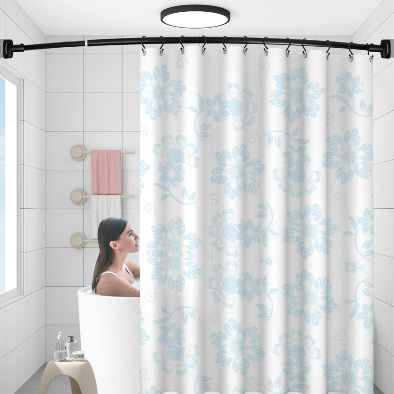 Supply Curved Fitting Room Curtain Rods Shower Pole Wholesale Factory