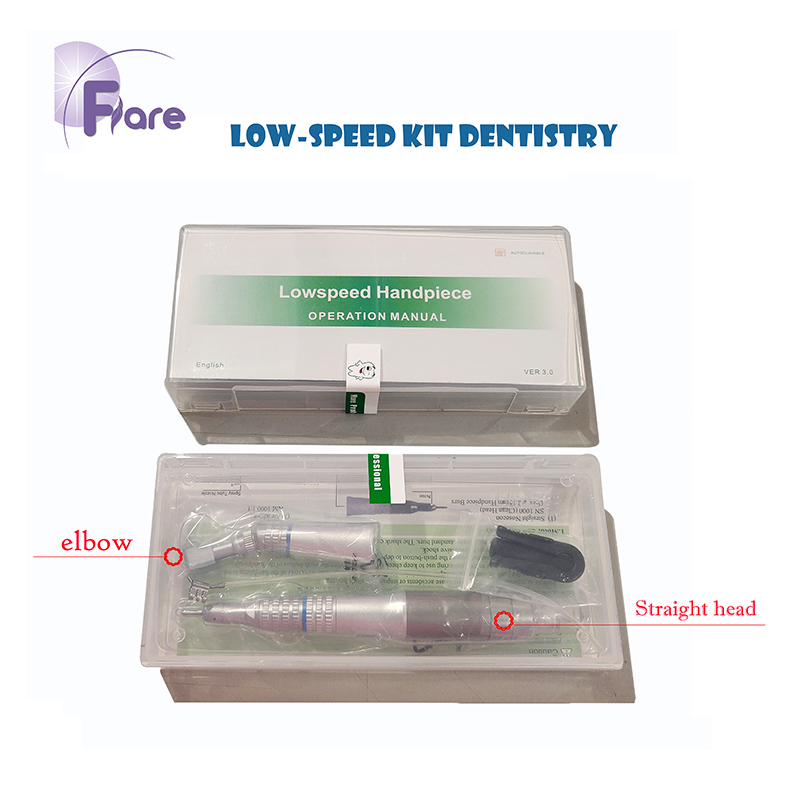 Dental Handpiece Set With Contra Angle And Straight Handpiece