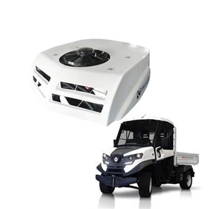 Air conditioner for electric utility vehicle