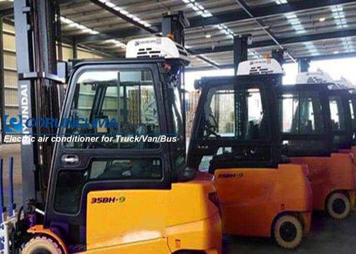 Full electric air conditioner for forklift