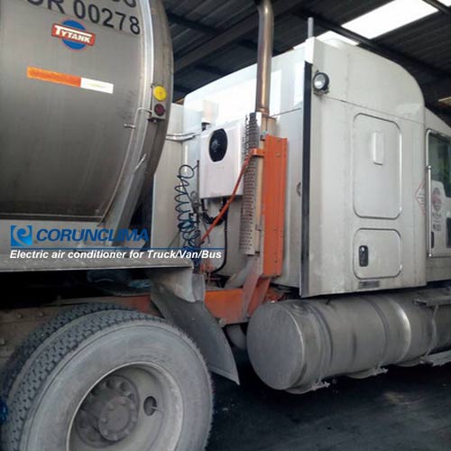 Truck parking air conditioner in Mexico