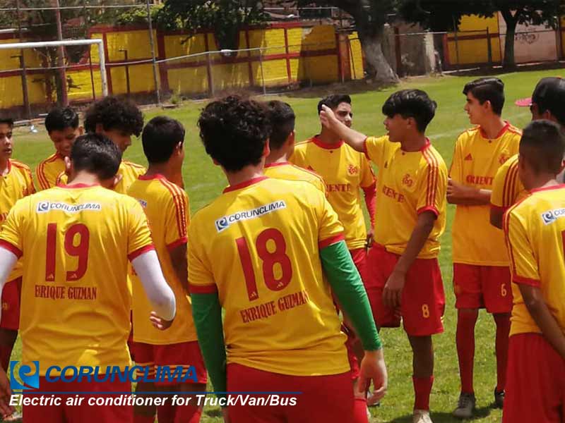 Corunclima sponsor the Youth Football Team in Mexico