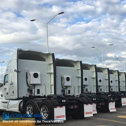 electric air conditioner for fleeting trucks