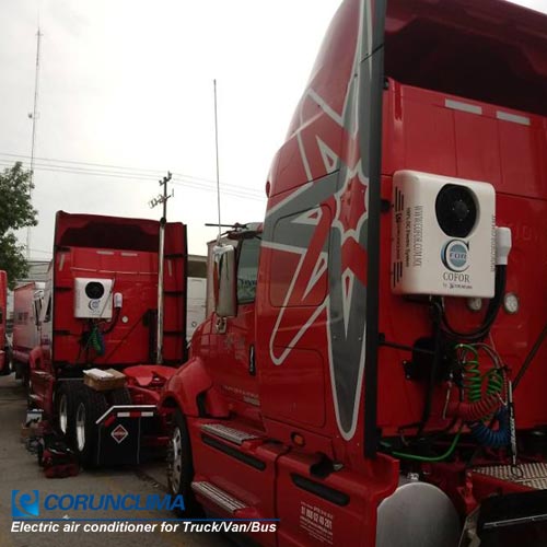 Semi truck cab air conditioner