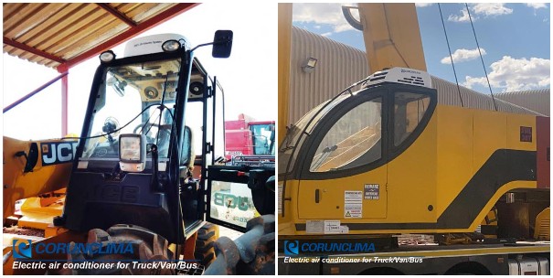 In cab 12 volt excavator ac units