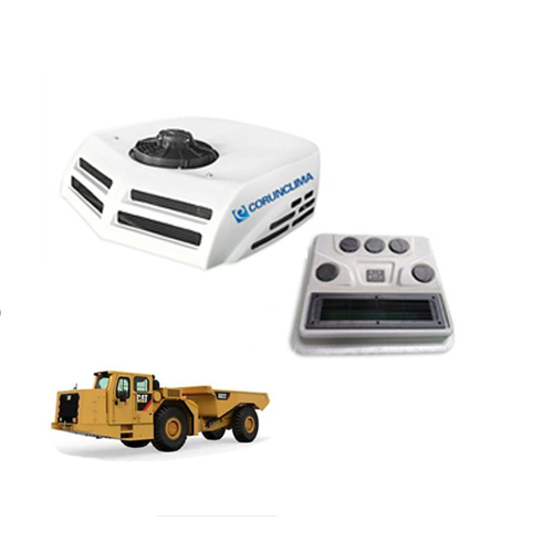 Air conditioner for underground mining truck