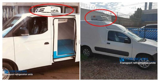 electric refrigeration unit for van