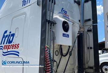 Electric truck air conditioner installed for Frio-Express fleets