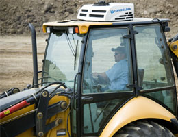 Airconditioning voor graafmachine