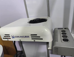 Auxiliary ac unit for truck