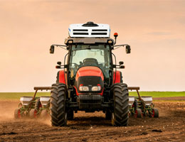 Farming machinery air conditioner