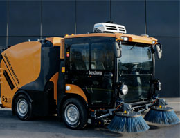 Airconditioning voor elektrische straatveegmachine