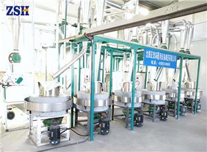 Ligne de moulin à farine de moulin en pierre