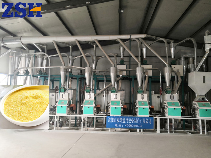 maize flour grinding line