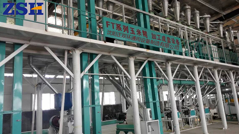 Línea de procesamiento de maíz de 100 a 120 toneladas por día