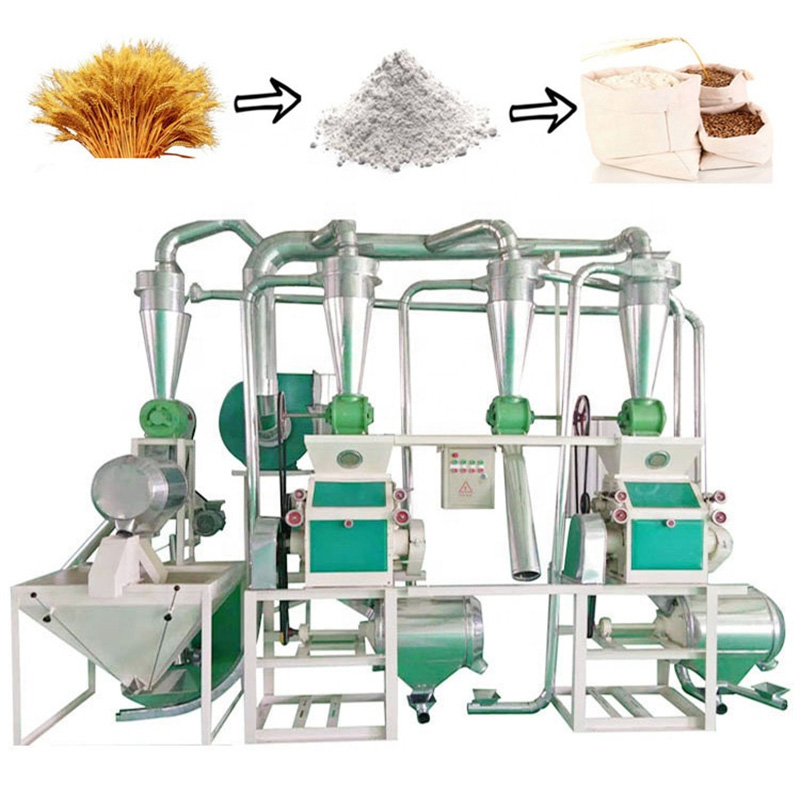 Small Scale na Awtomatikong Wheat Flour Milling Machine
