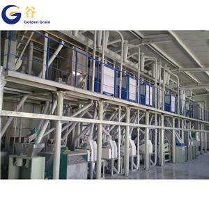 Processo di pelatura dell'impianto di produzione di semola di mais con produzione giornaliera di 100 tonnellate
