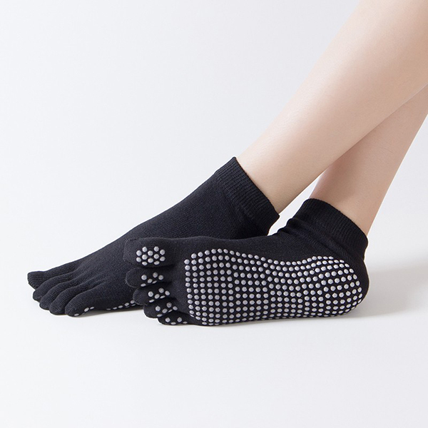 Chaussettes de yoga longues antidérapantes avec gel