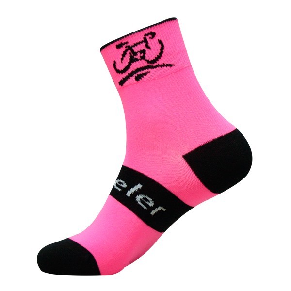 Functionality in Long Durable Nylon Bicycle Print Socks